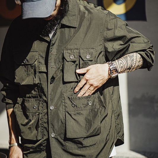 Retro Multi-pockets Explorer Work Shirt