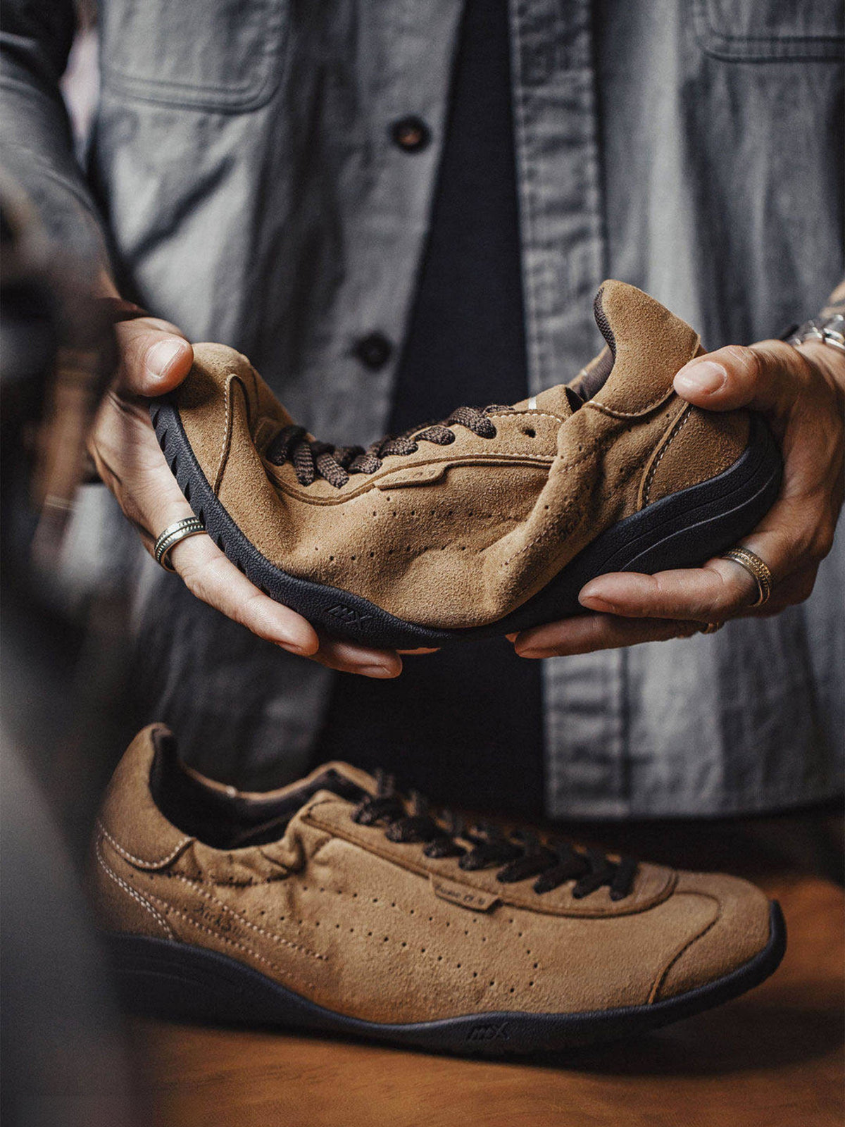 Vintage Training Shoes Soft-soled Brown Men's Casual Shoes