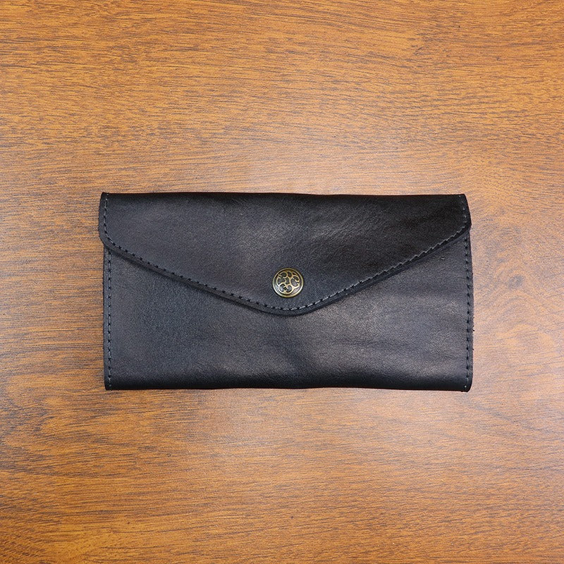 Retro Handmade Leather Long Wallet