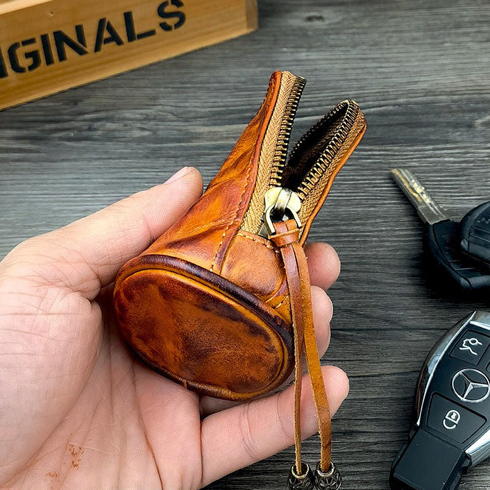 Retro Handmade Leather Key Bags Waist Bags