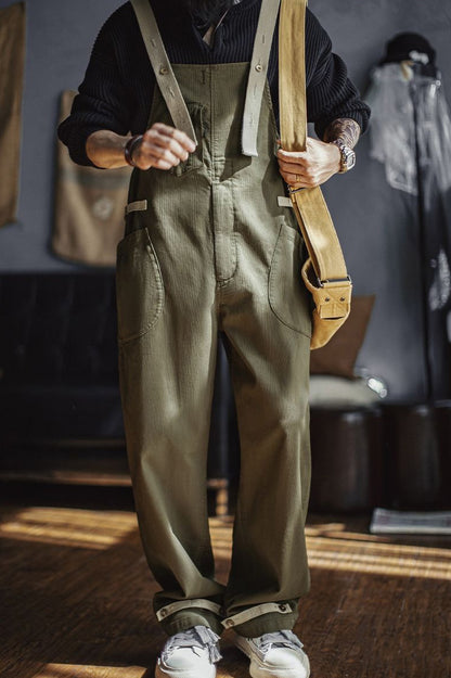 Vintage Casual Work Style Overalls