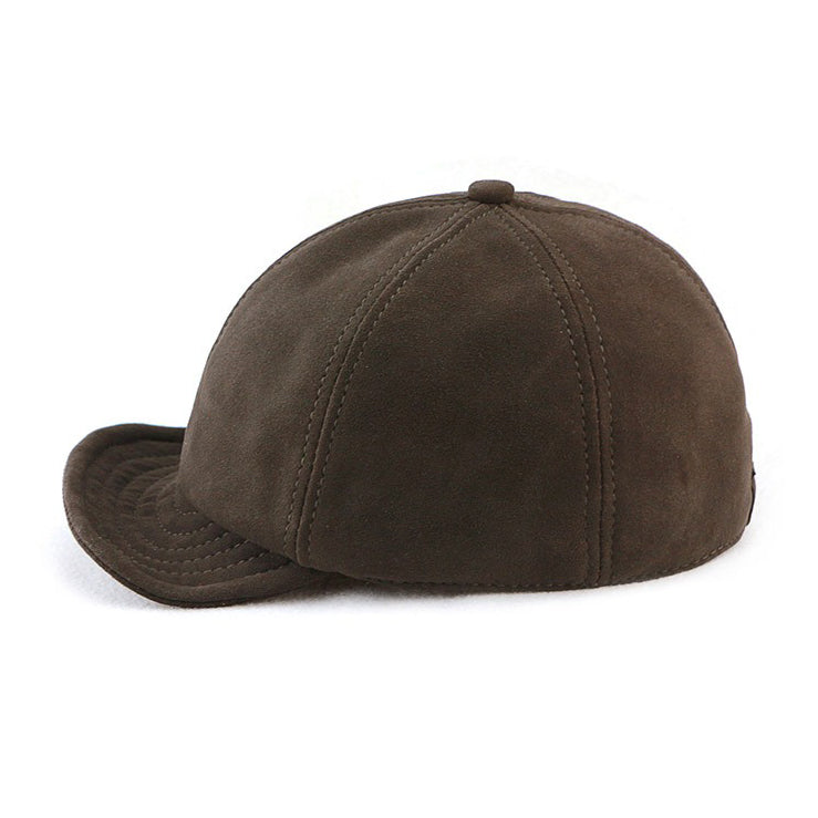 Retro Casual Leather Suede Sheepskin All-match Hats