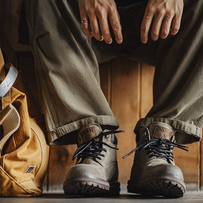 Retro Leather Wilderness Boots