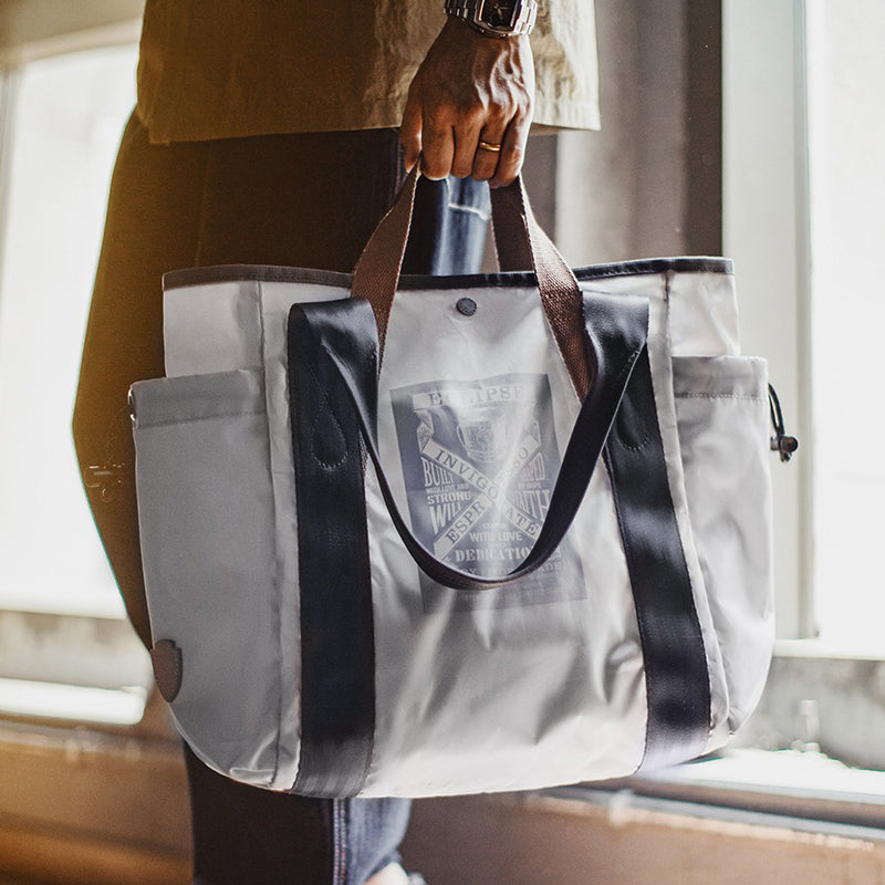 Retro Large Capacity Waterproof Tote Bag Computer Bag