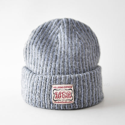 Retro Striped Knitted Hat