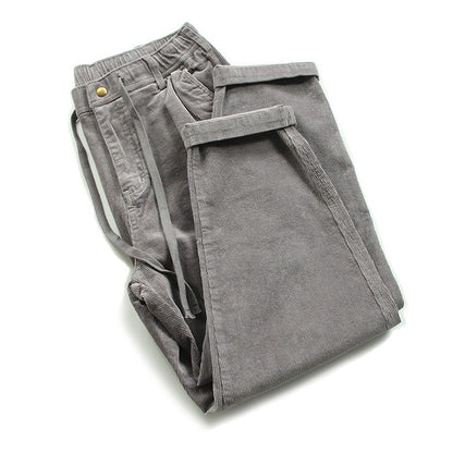 Retro Washed Corduroy Casual Pants