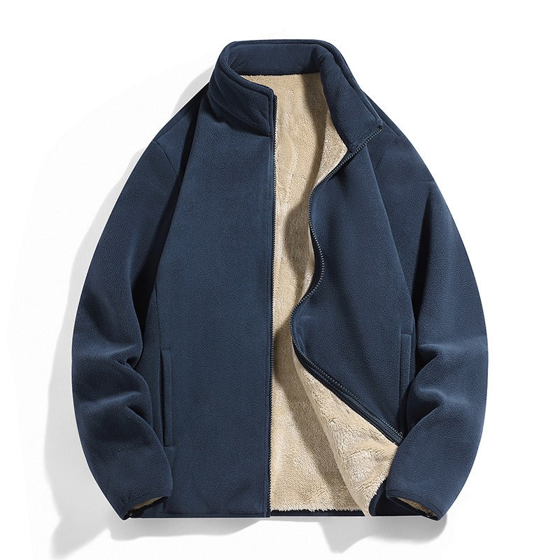 Retro Couple Winter Warm Velvet Casual Coat