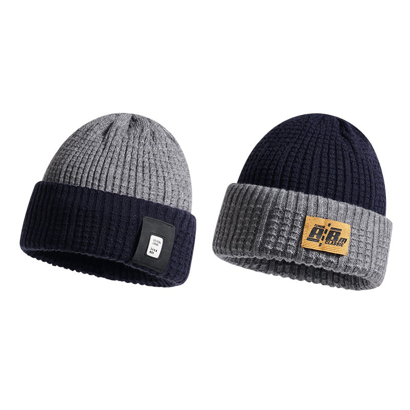 Vintage Winter Knitted Wool Beanie Hat