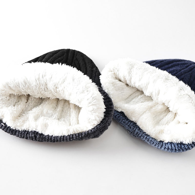 Retro Warm Fleece Knitted Hat
