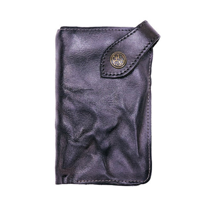 Retro Handmade Leather Zipper Card Wallets