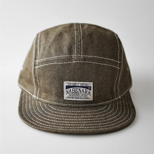 Retro Denim Flip Hat Beret Casual Cap Adjustable Hat