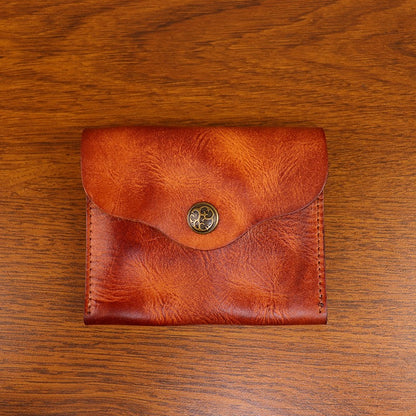 Retro Handmade Leather Card Wallet