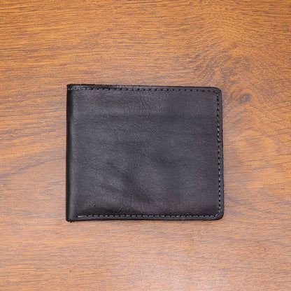 Retro Handmade Leather Short Wallet