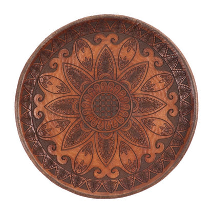 Retro Handmade Storage Leather Tray