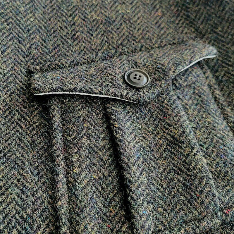 Retro Large Size Herringbone Waistcoats