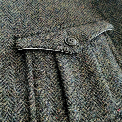 Retro Large Size Herringbone Waistcoats