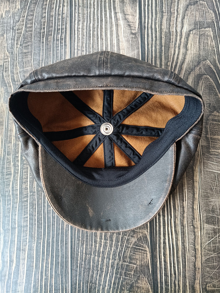 Retro Workwear-style Newsboy cap