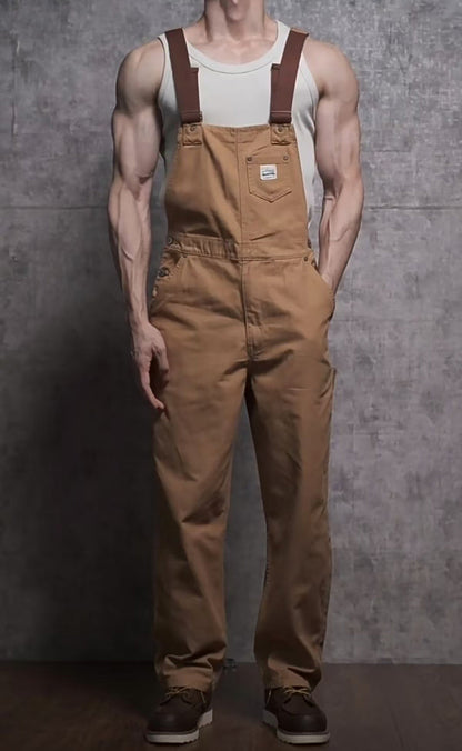 Vintage Casual Work Style Overalls