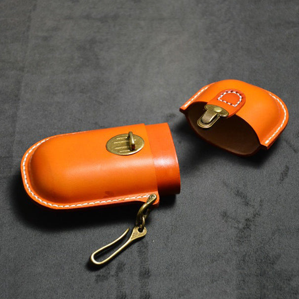 Retro Handmade Leather Glasses Case