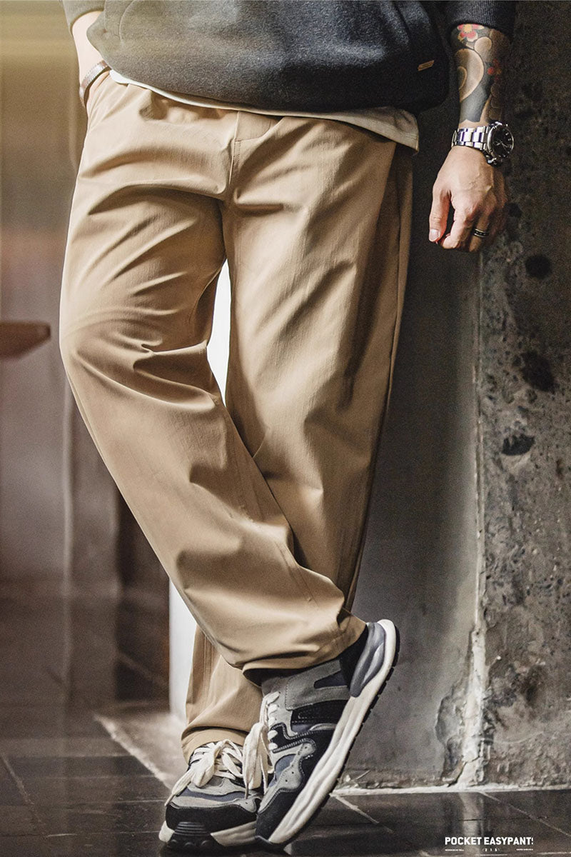 Retro Herringbone Cleanfit Easy Pants