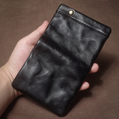 Retro Handmade Leather Card Holders Short Wallet