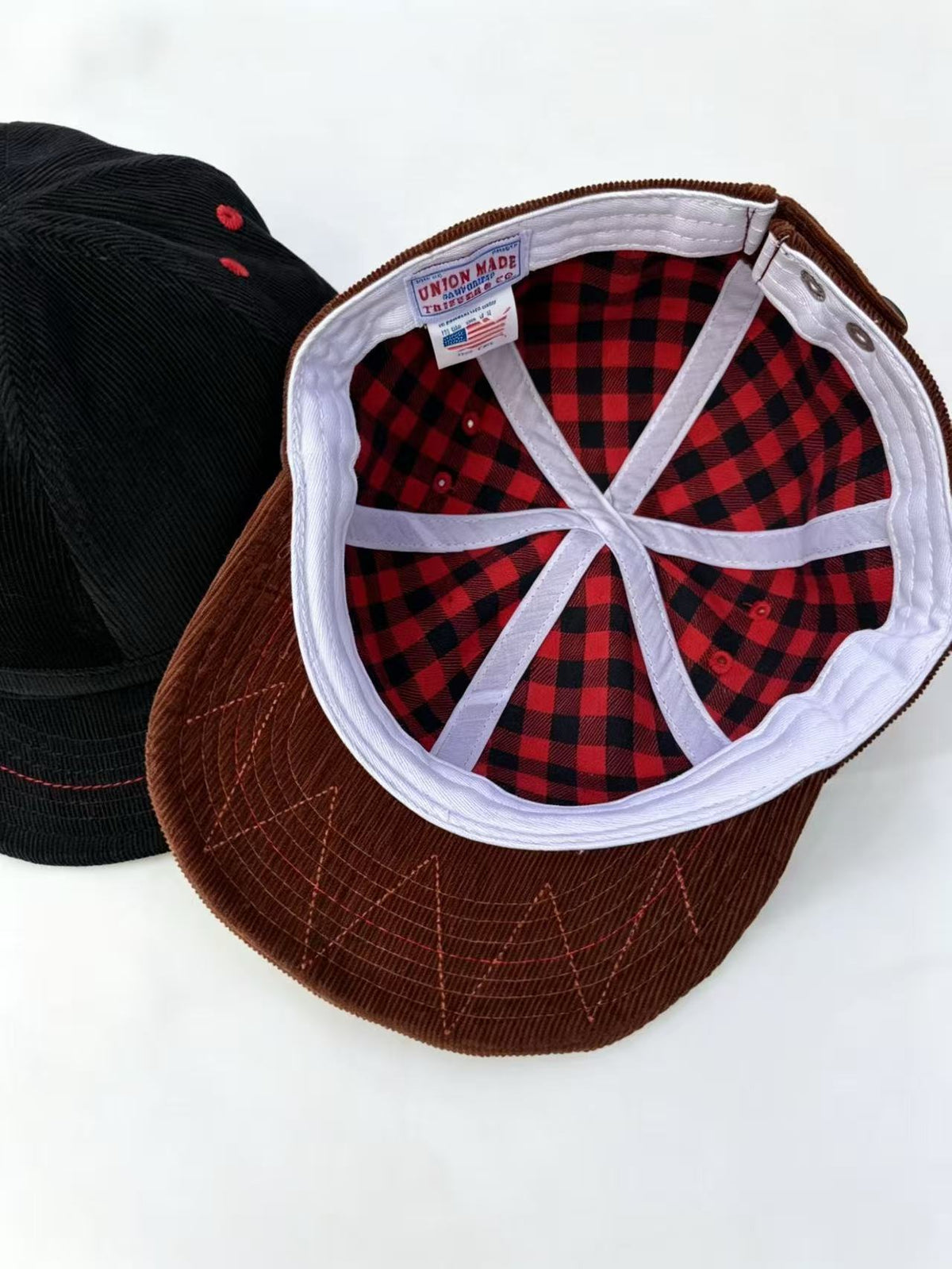 Corduroy Retro Flip Hat Beret Casual Cap Adjustable Hat