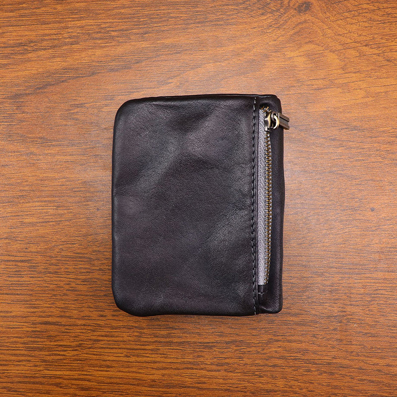 Retro Leather Handmade Short Wallets