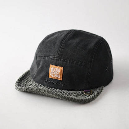 Corduroy Retro Flip Hat Beret Casual Cap Adjustable Hat