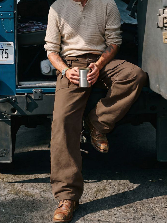 Retro P37 Classic Tactical Pants Multi-pocket Casual Pants