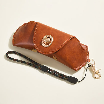Retro Tanned Leather Glasses Case