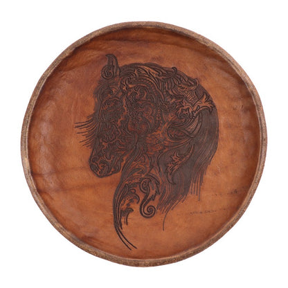 Retro Handmade Storage Leather Tray