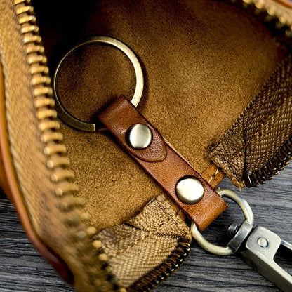 Retro Handmade Leather Key Bags Waist Bags
