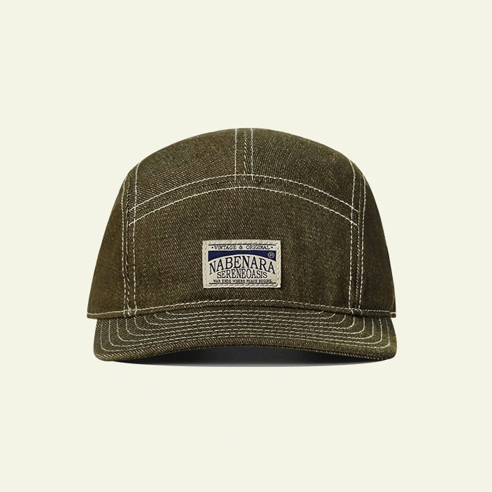 Retro Denim Flip Hat Beret Casual Cap Adjustable Hat