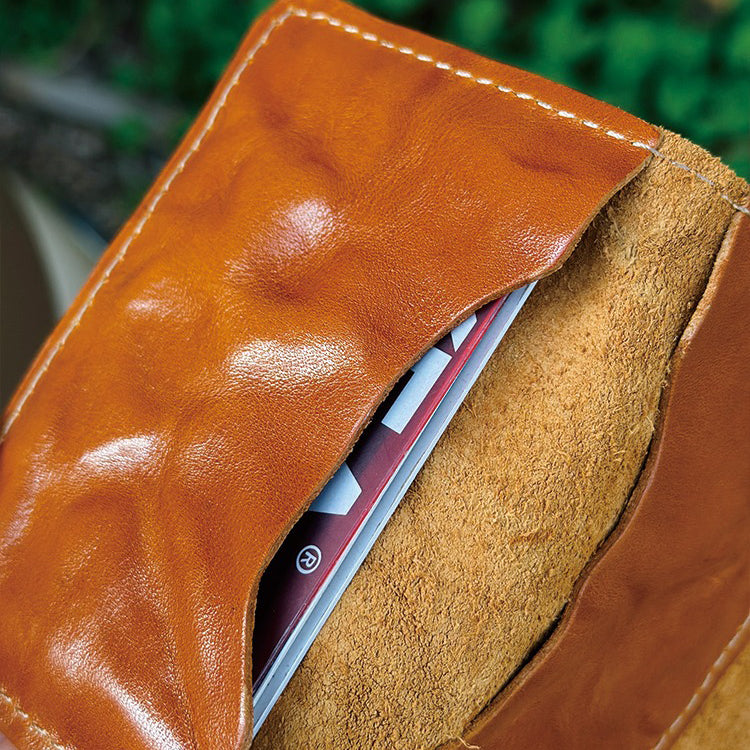 Retro Handmade Leather Card Wallet