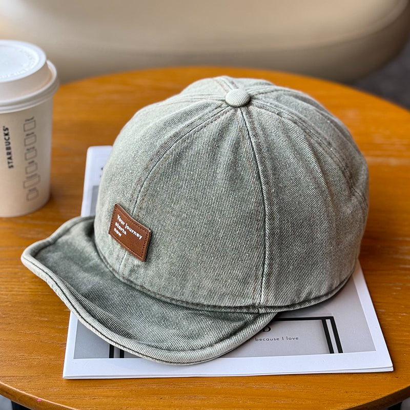 Retro Flip Hat Beret Casual Cap Adjustable Hat