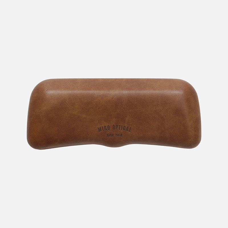 Retro Tanned Leather Glasses Case