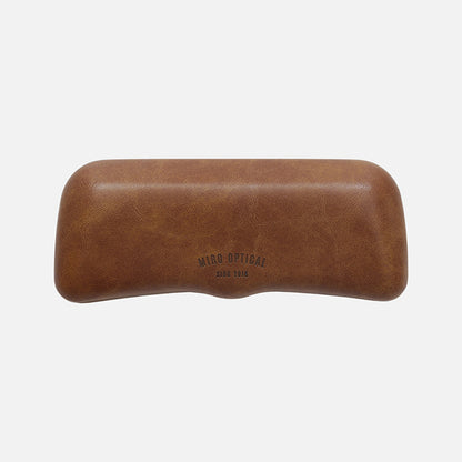 Retro Tanned Leather Glasses Case