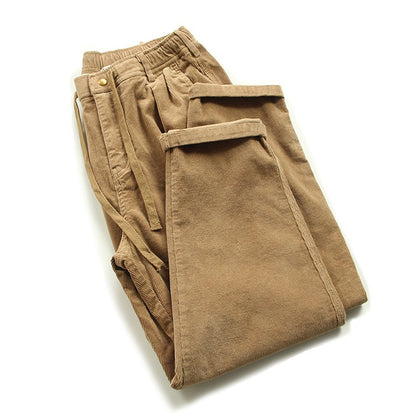Retro Washed Corduroy Casual Pants