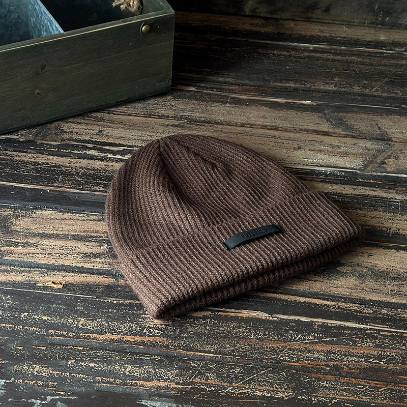 Vintage Winter Knitted Beanie Hat