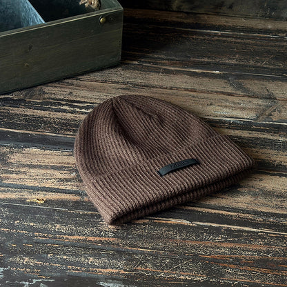 Vintage Winter Knitted Beanie Hat