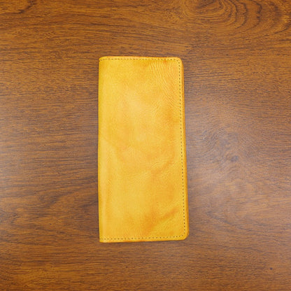 Retro Handmade Leather Multi-card Slots Long Wallet