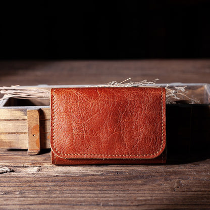 Retro Handmade Leather Card Holder