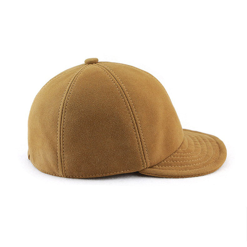 Retro Casual Leather Suede Sheepskin All-match Hats
