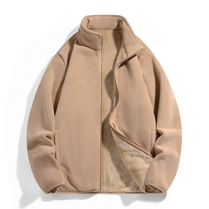 Retro Couple Winter Warm Velvet Casual Coat