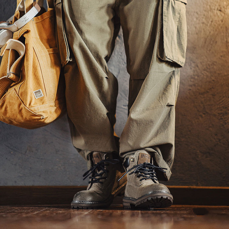 Retro Leather Wilderness Boots