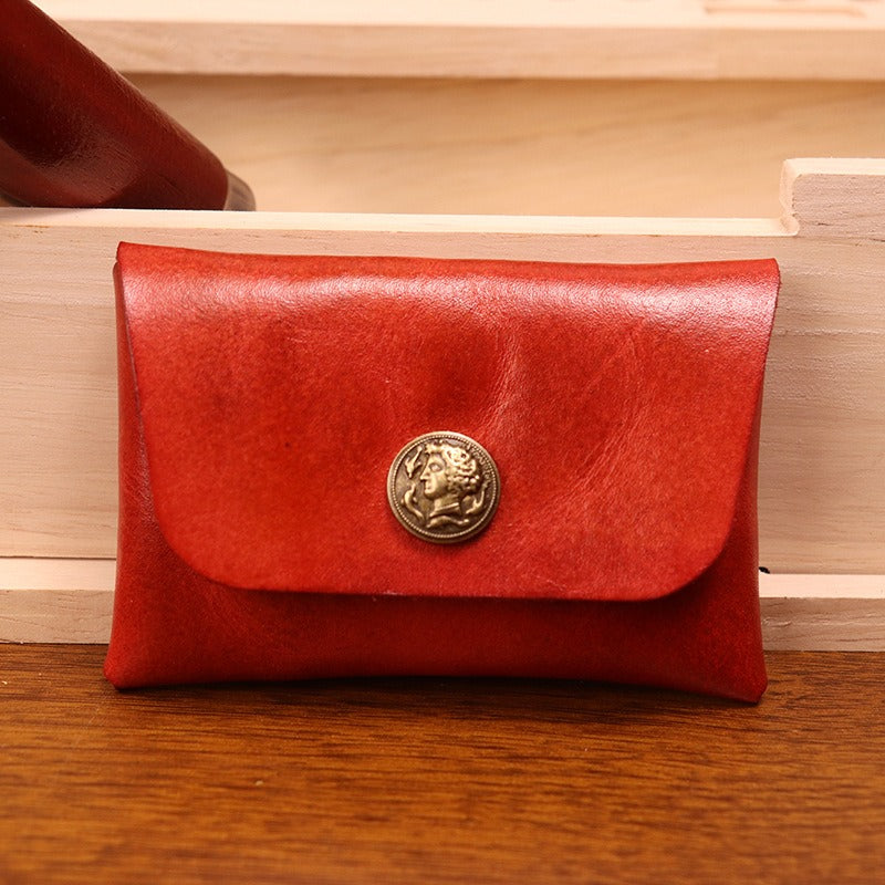 Handmade Retro Card Holder Leather Wallet