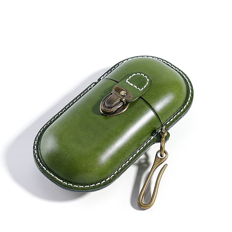 Genuine Leather Vintage Sun Glasses Box