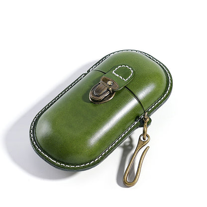 Genuine Leather Vintage Sun Glasses Box