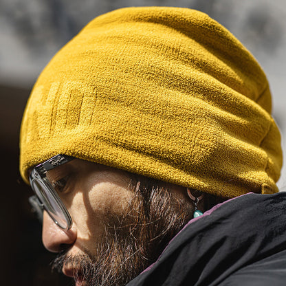 Retro Yellow Jacquard Knitted Hat