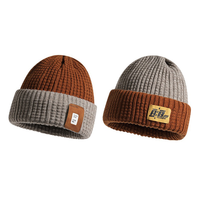 Vintage Winter Knitted Wool Beanie Hat